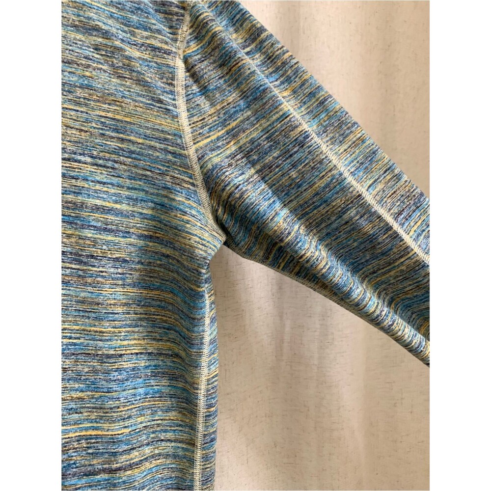 lululemon Surge Warm Blue Yellow Space-Dye Quarter-Zip Hoodie Large - Picture 11 of 16